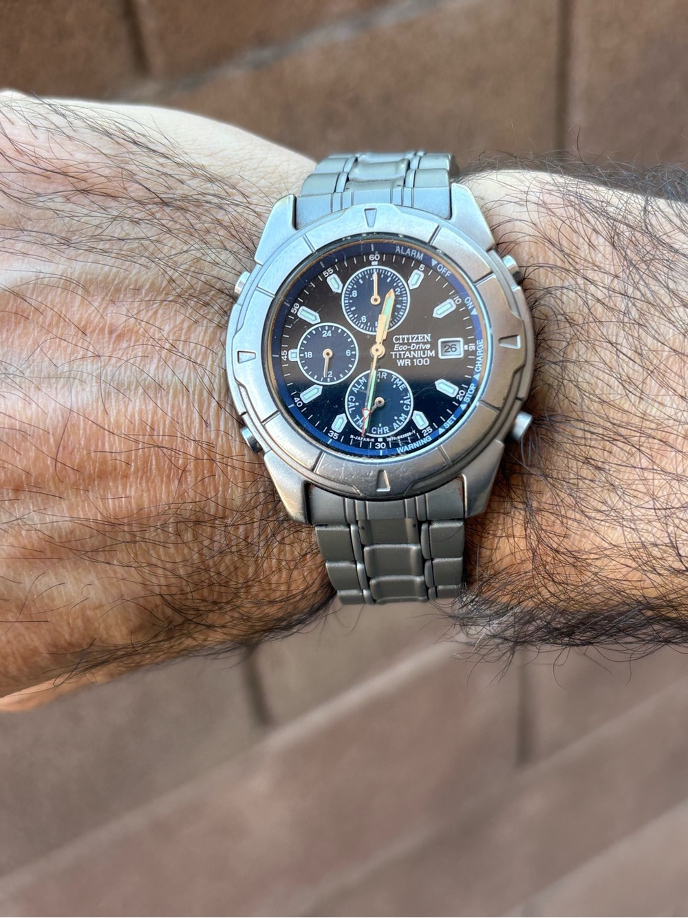 Citizen eco-drive titanium Mens Pilot watch EUC